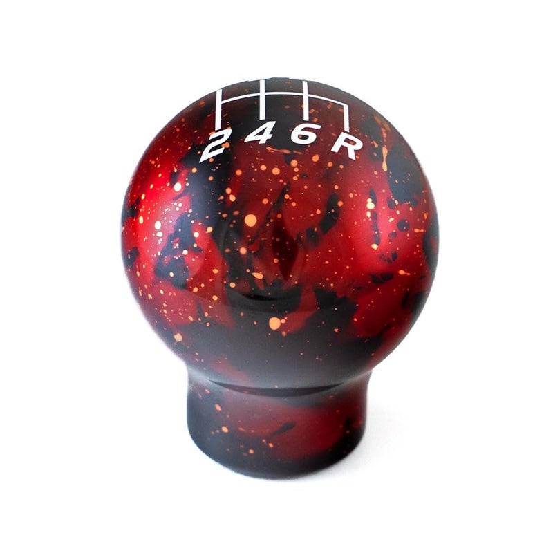 Billetworkz Cosmic Space Shift Knob Compatible with Subaru 6 Speed WRX: 2015-25 / STI: 2004-21, Cosmic Red - Image 4